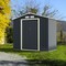 7 Feet X 4 Feet Metal Storage Shed with Sliding Double Lockable Doors